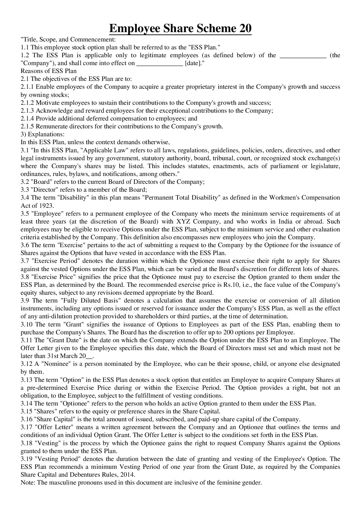 Employee Share Scheme: Benefits and How It Works | Docxify